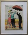 Dansant sous la pluie. - Dancing in the rain - TOI ET  MOI - Emaux de grès