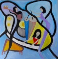 L pianiste - Peintures à l'huile